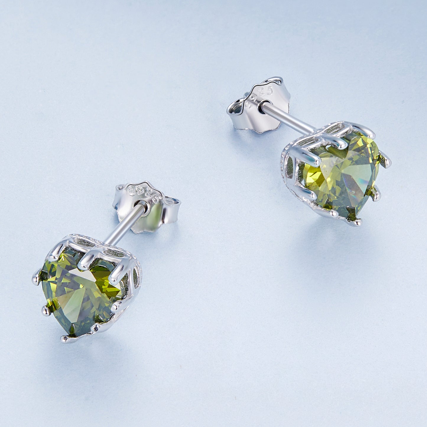 August Birthstone Stud Earrings
