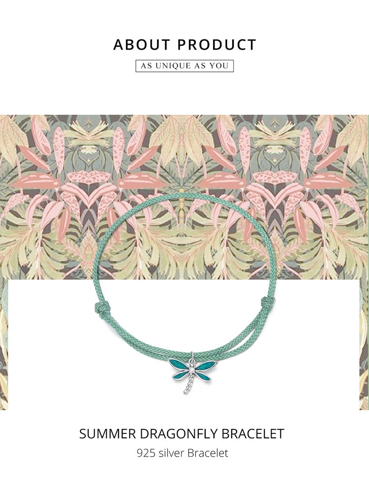 Summer Dragonfly Woven Bracelet