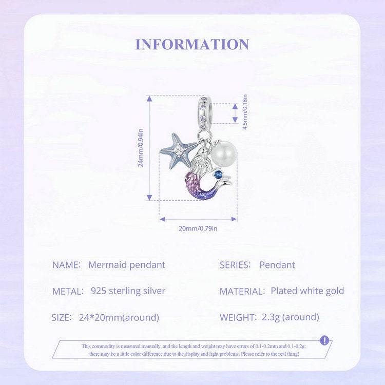 Mermaid Pendant Charm