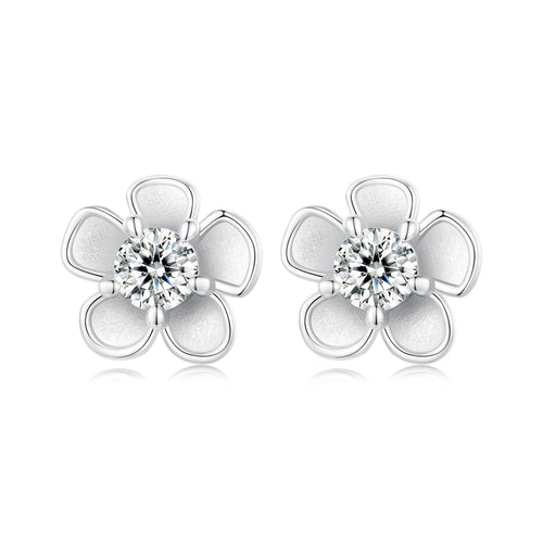 Cherry Blossom 0.1ct Moissanite Studs