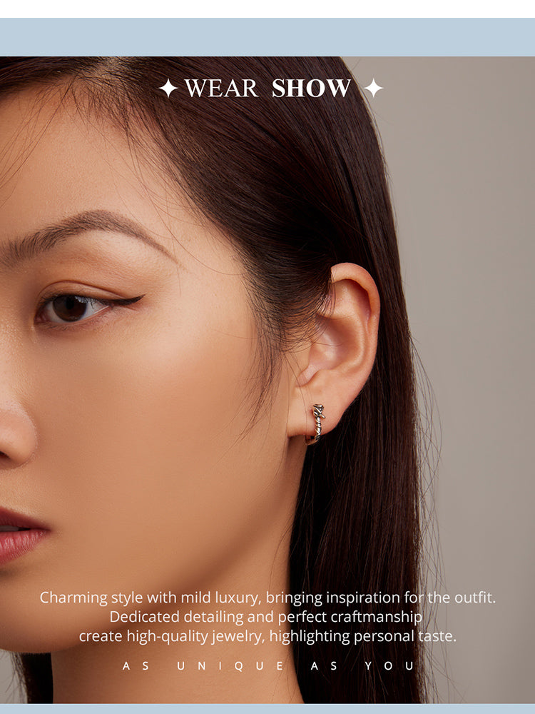 Rose Clip-On Earrings