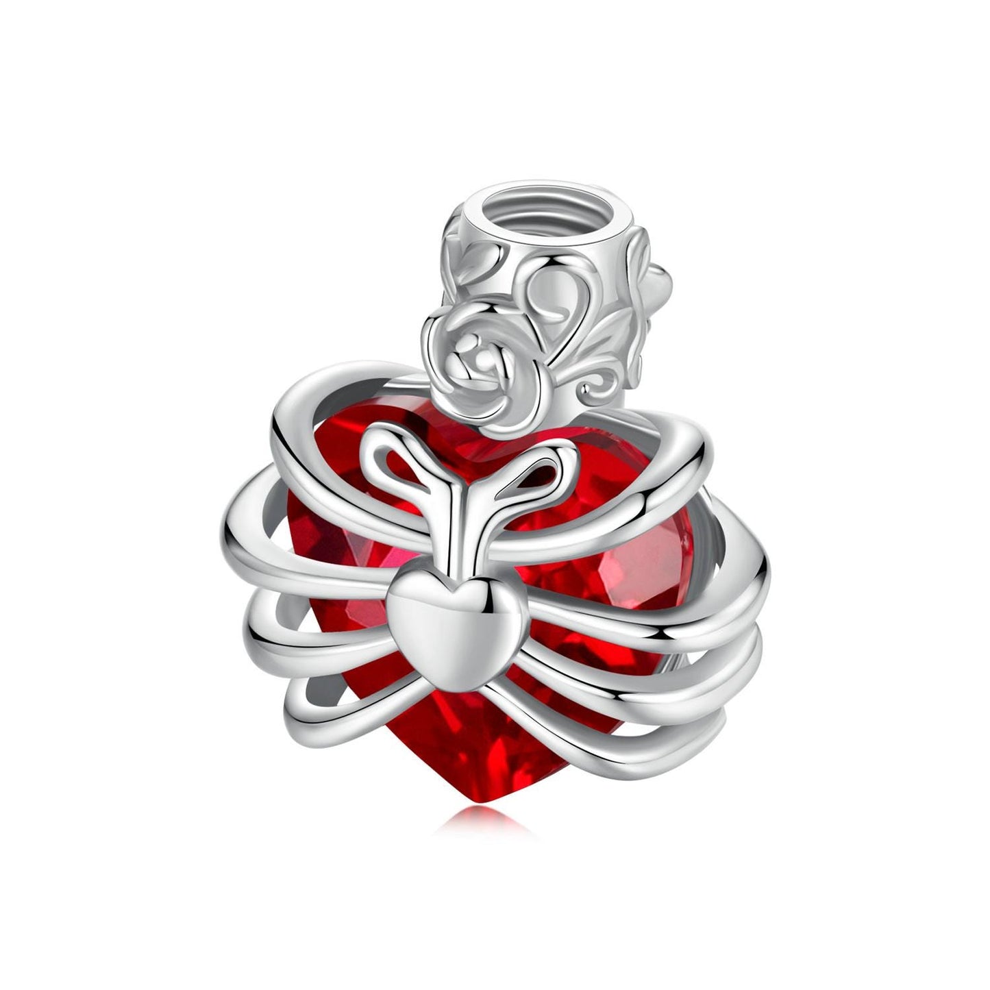 Red Heart Pendant Charm