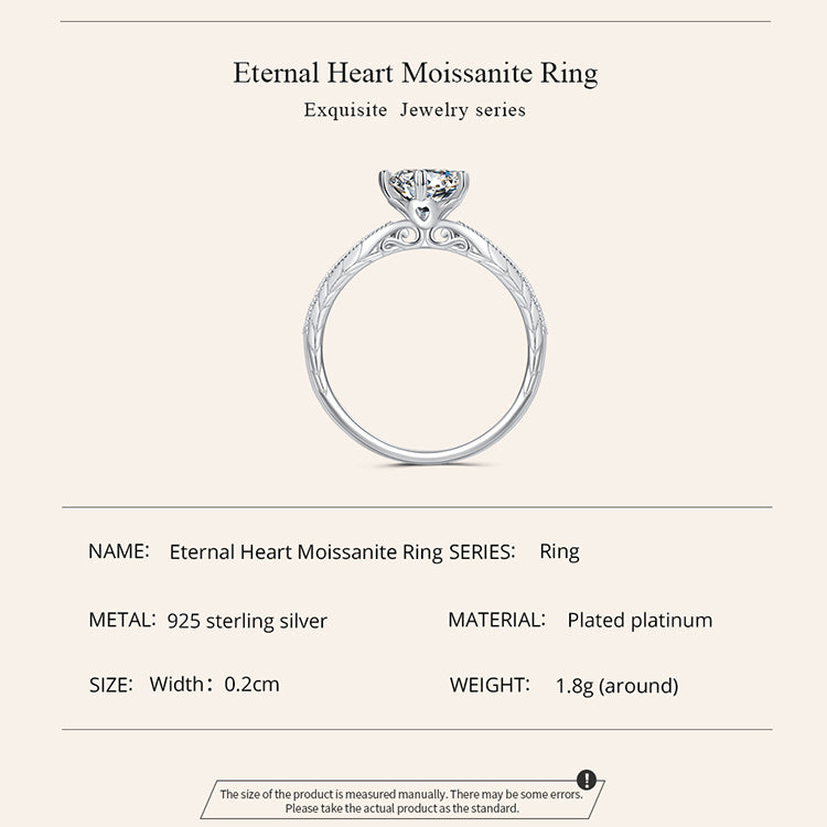 Eternal Heart Moissanite Ring
