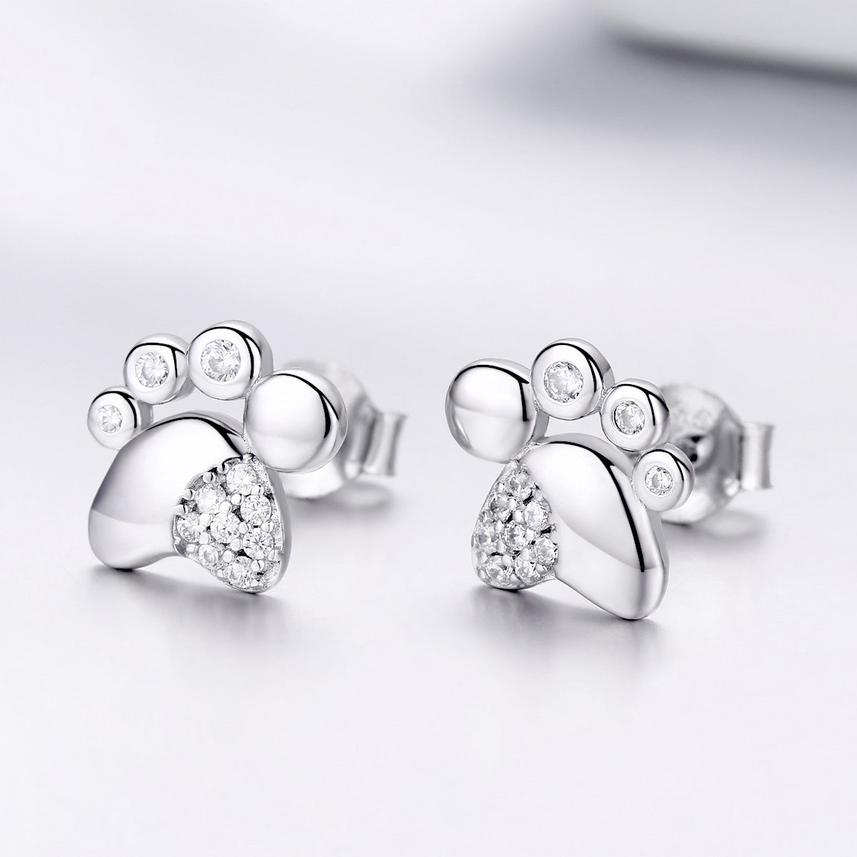 Footprint Earrings