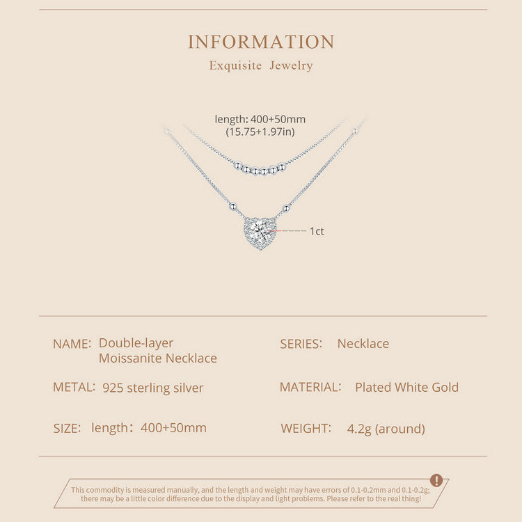Double-Layer Moissanite Necklace