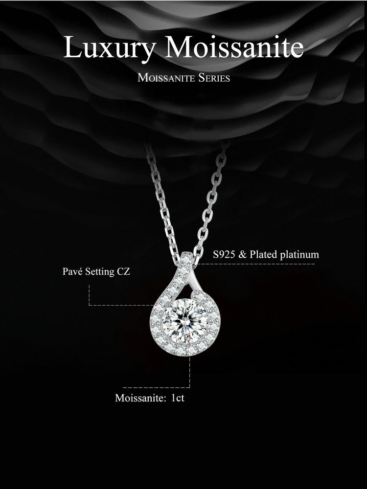 1ct Moissanite Necklace
