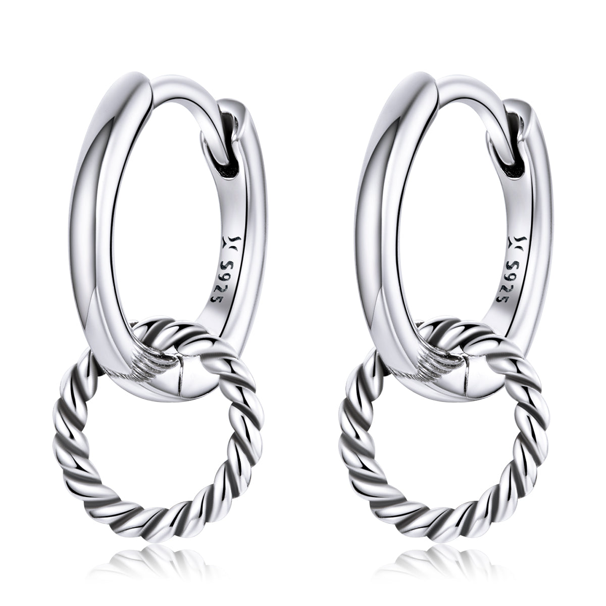 Double Hoop Clip Earrings