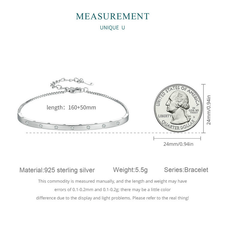 Minimalist Bangle Chain Bracelet