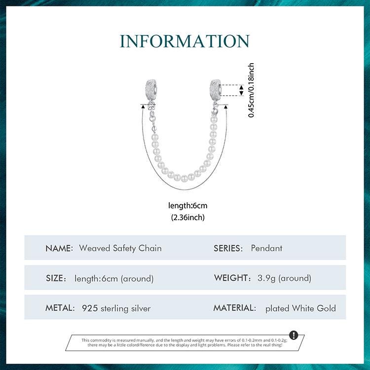 Weaved Safety Chain Charm