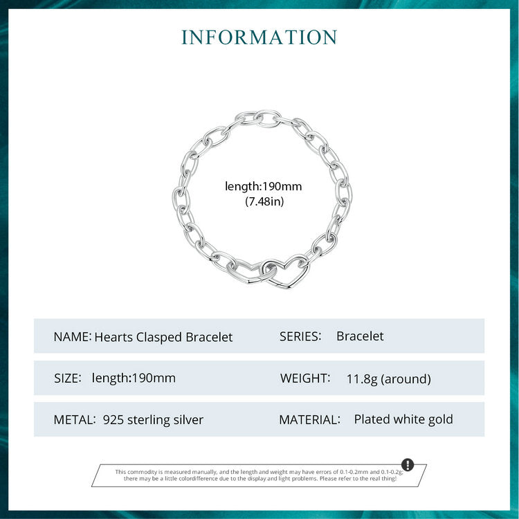 Interlocking Twin Hearts Bracelet