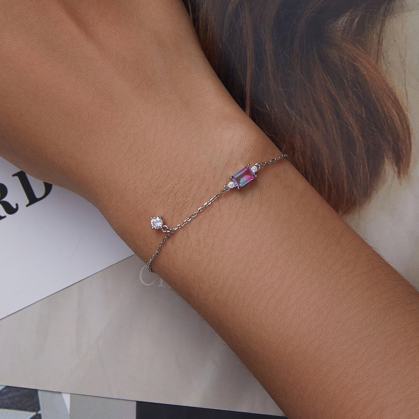 Synthetic Gemstone Bracelet