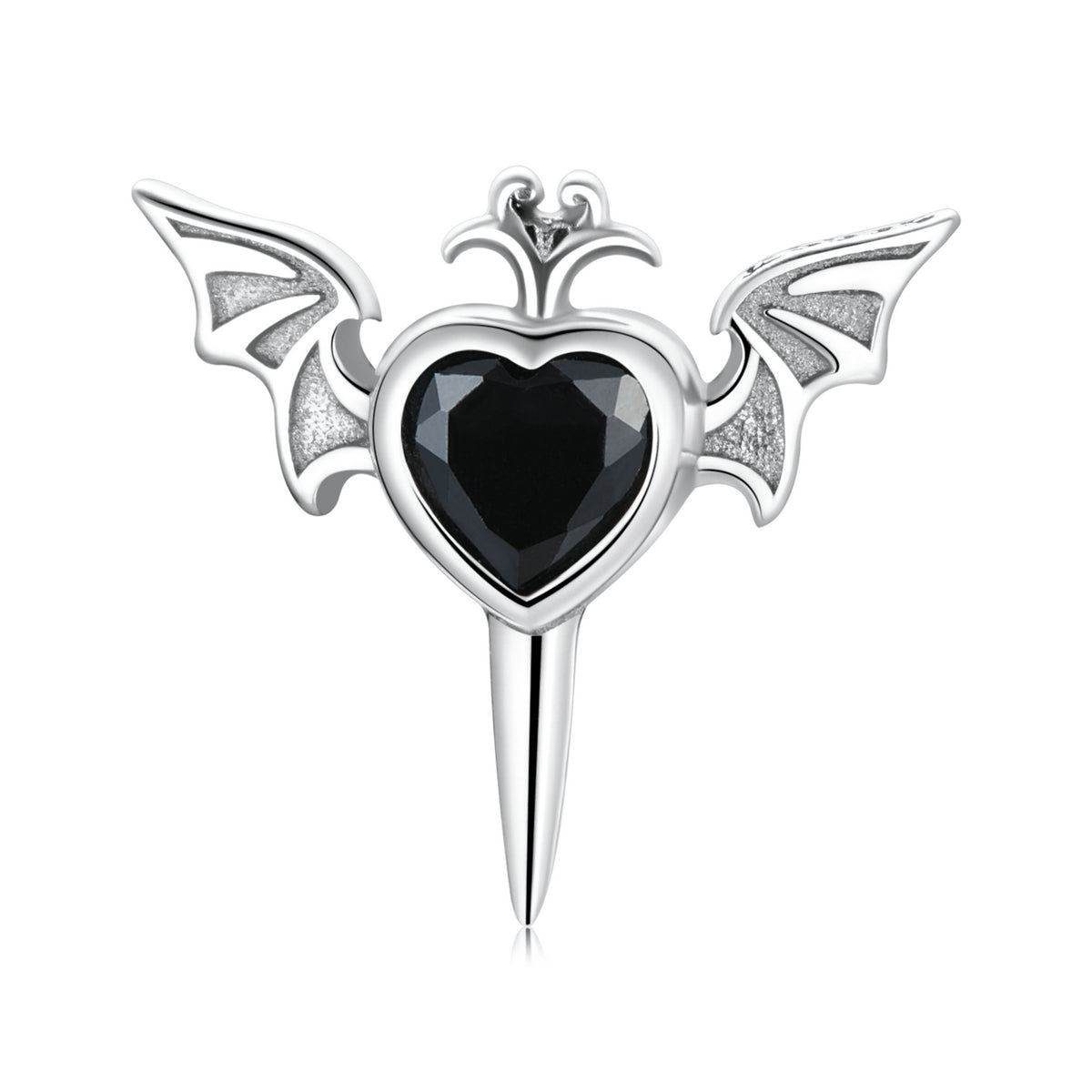 Heart Wing Stud Earrings