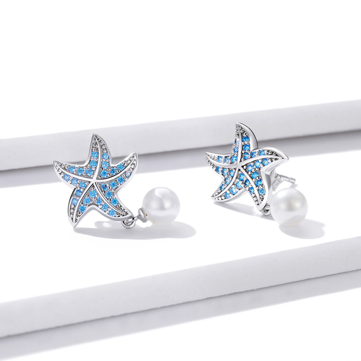 Treasure Starfish Hoop Earrings