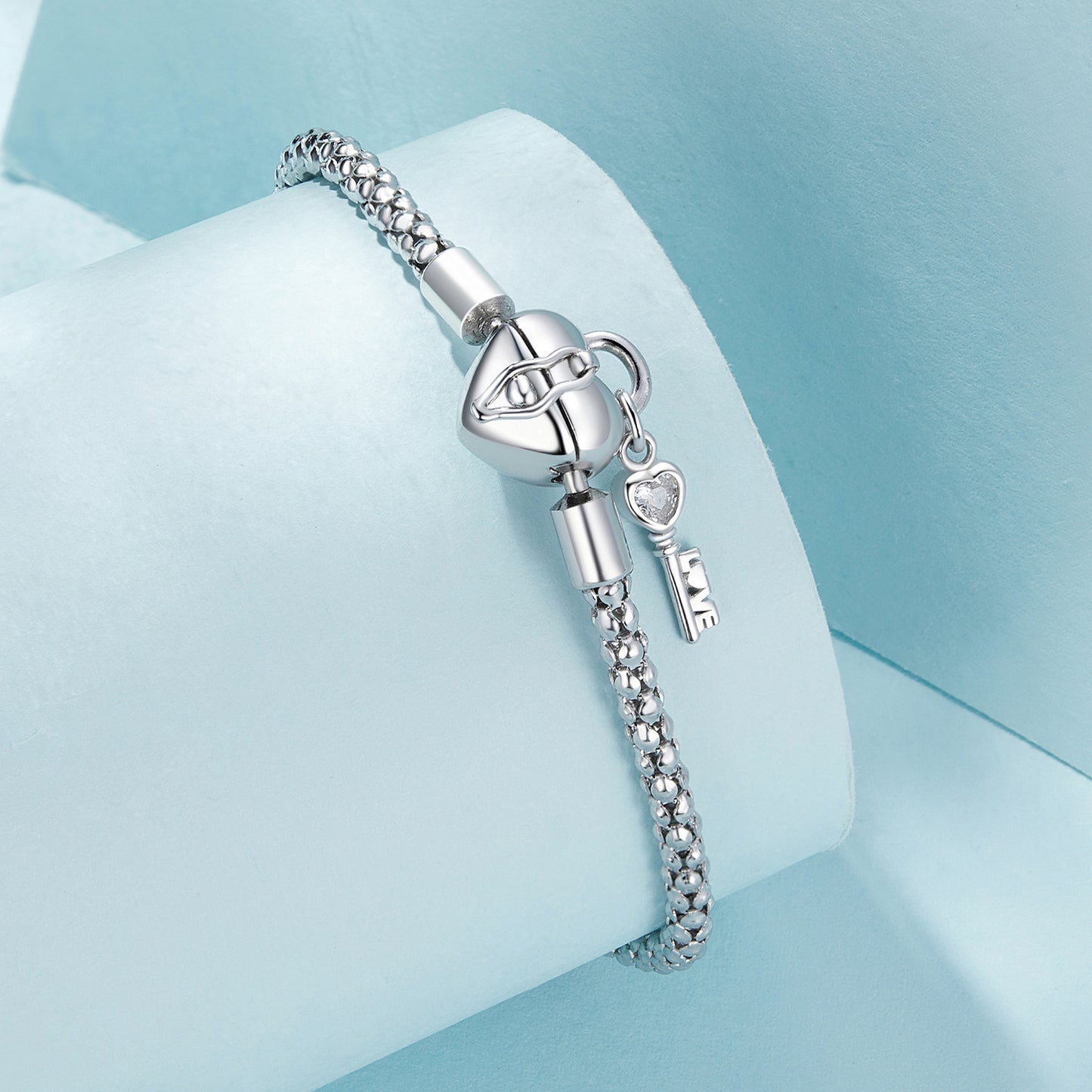Heart Lock & Key Basic Bracelet