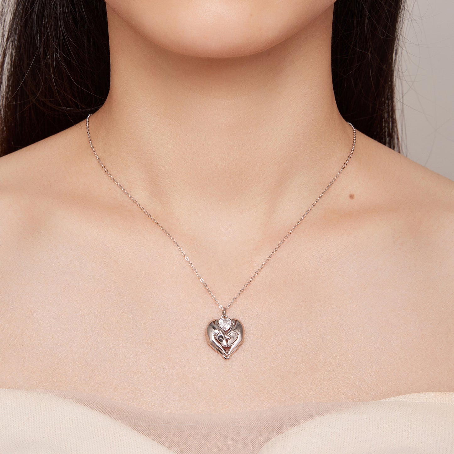 Footprint Charm Necklace