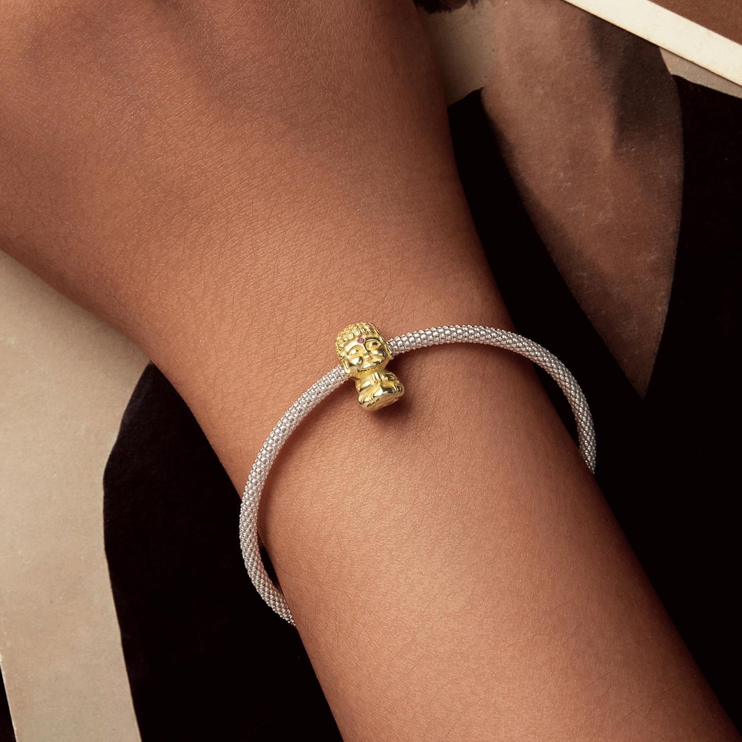 Golden Buddha Charm
