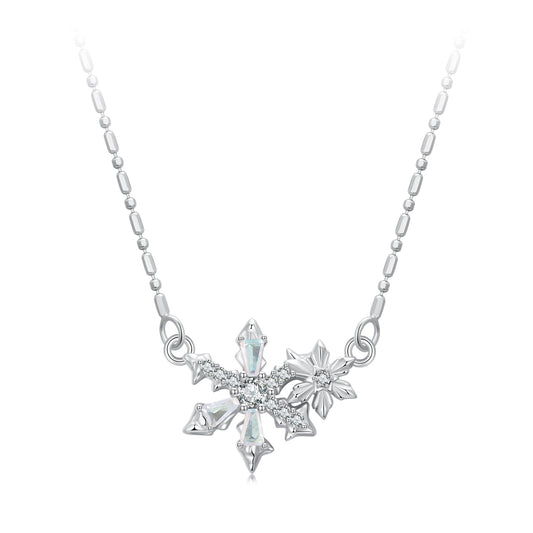 Frosted Crystal Necklace