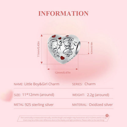 Little Boy &  Girl Charm