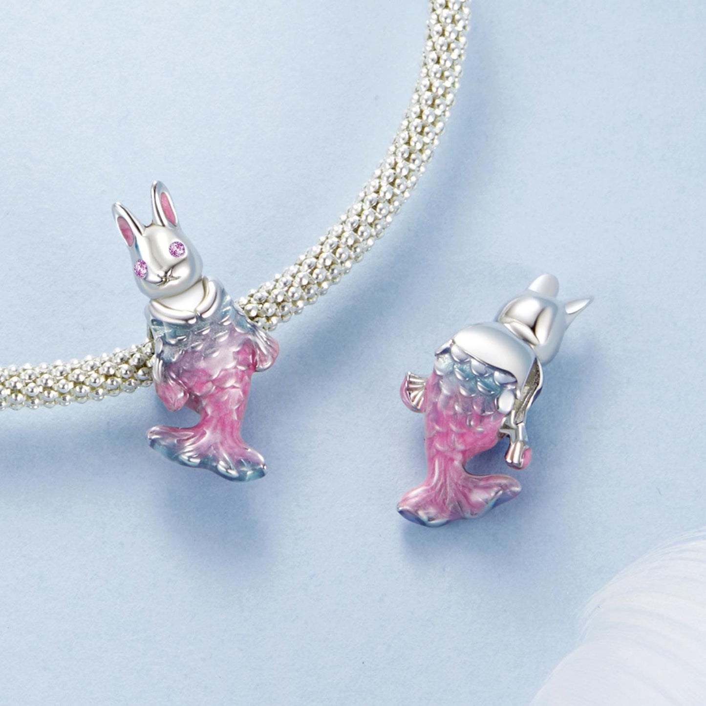 Mermaid Rabbit Charm,