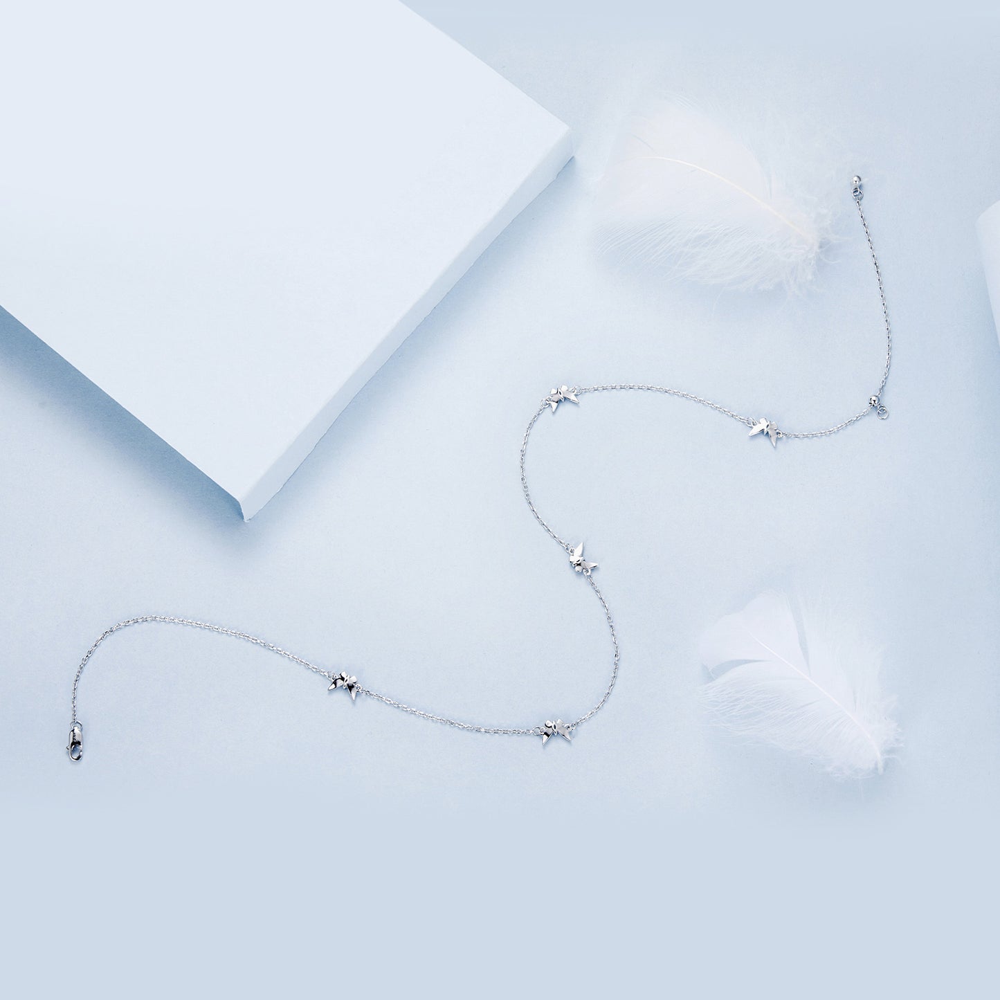 Petite Butterfly Collarbone Chain Necklace