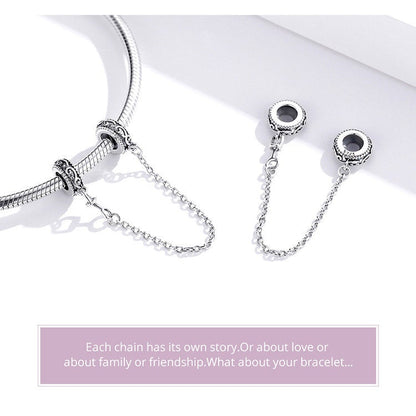 Classical Vine Safety Chain Charm