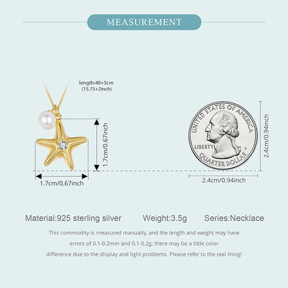 Starfish Pearl Necklace