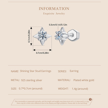 Starry Shine Moissanite Studs