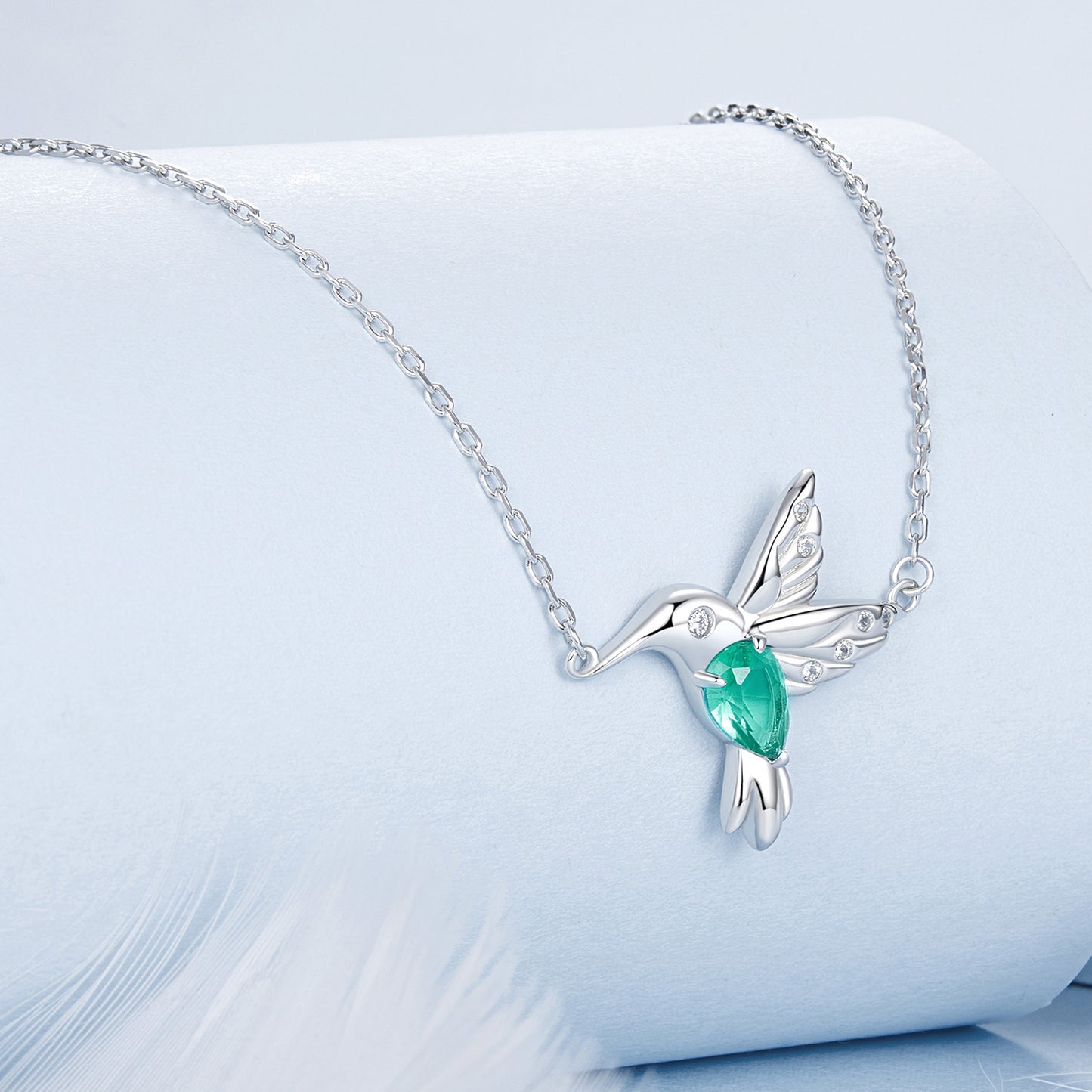 Hummingbird Silhouette Necklace