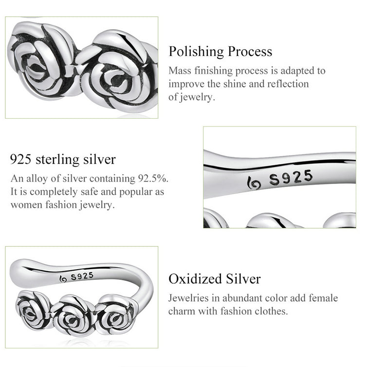 Vintage Rose Ear Cuff