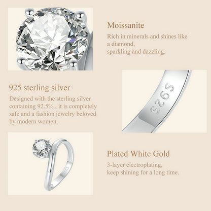 Minimalist 1 Carat Moissanite Ring