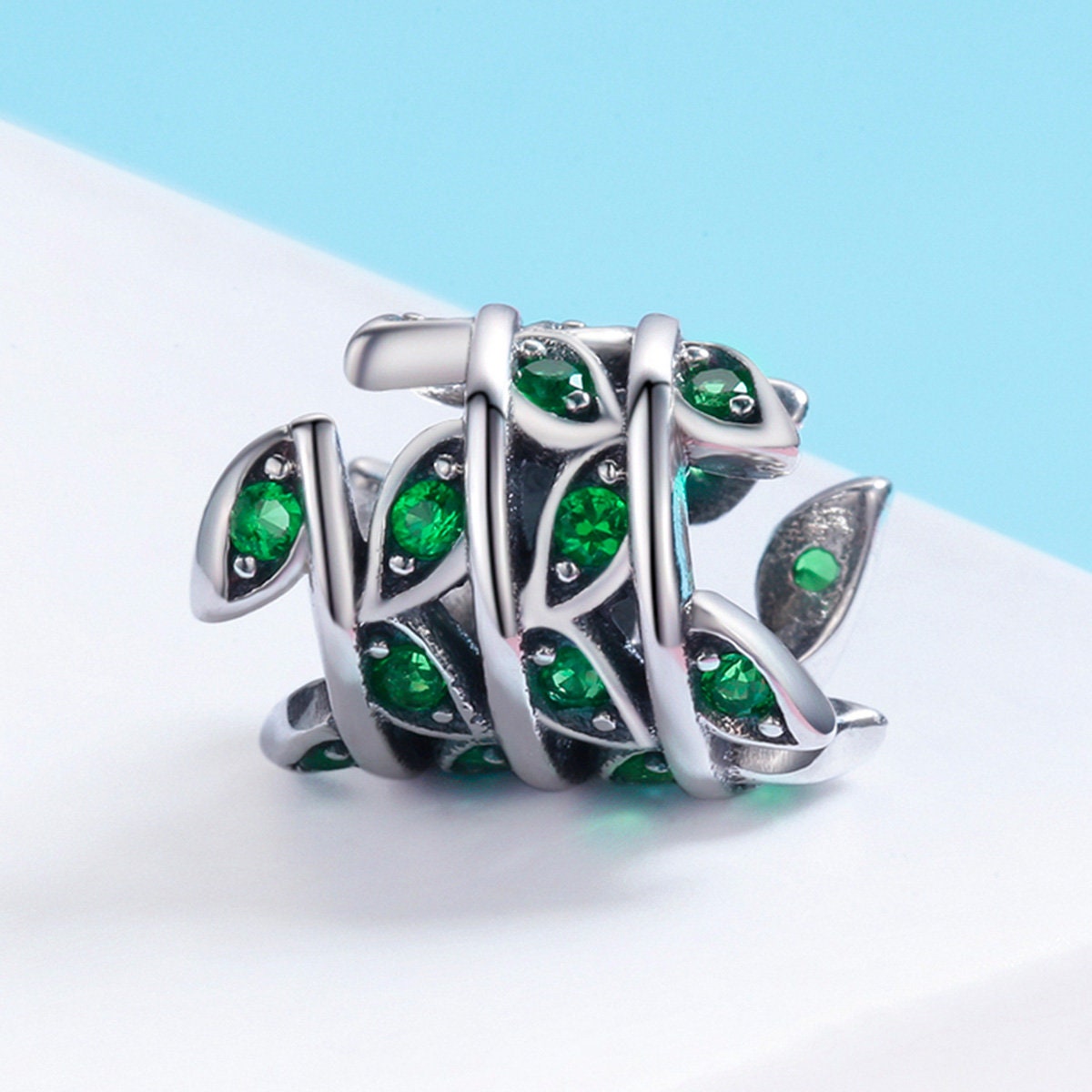 Emerald Green Grass Charm