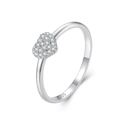 Heart-Shaped Moissanite Ring