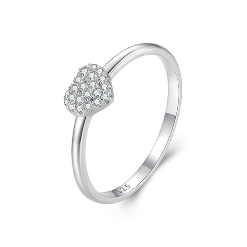 Heart-Shaped Moissanite Ring