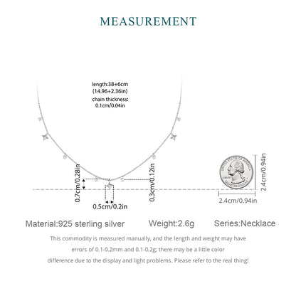 Starry Sky Fringe Necklace