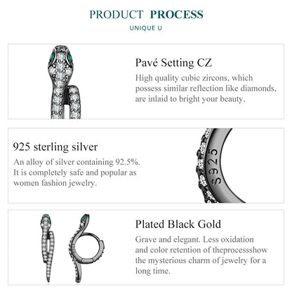 Snake Clip Earrings
