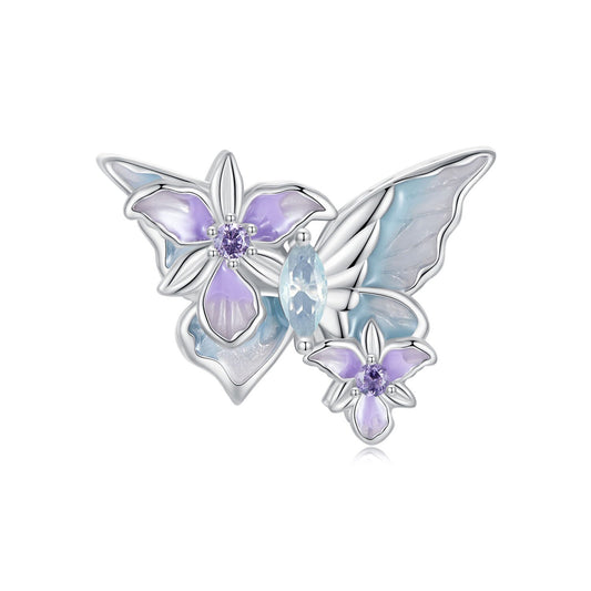 Butterfly Iris Charm