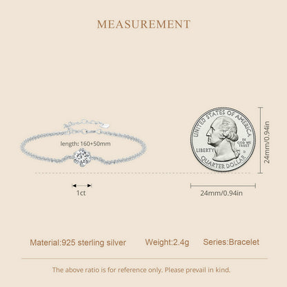 1ct Moissanite Bracelet