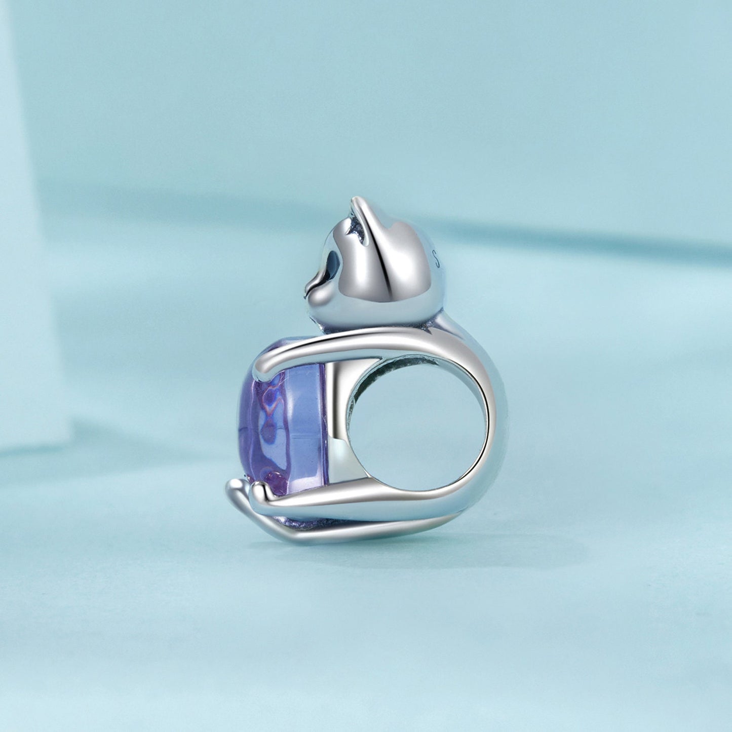 Cat Lucky Stone Charm