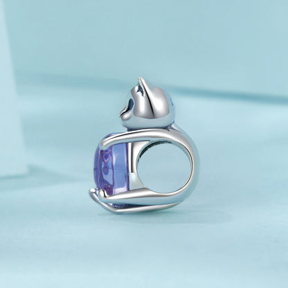 Cat Lucky Stone Charm