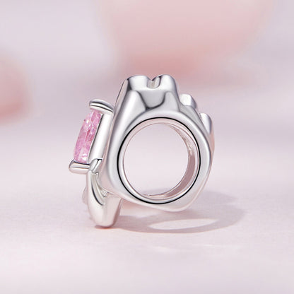 Hand Heart Bead Charm
