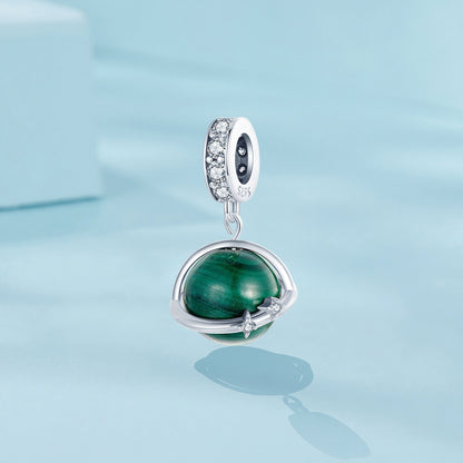 Natural Malachite Pendant Charm