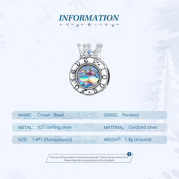 Crown Bead Charm