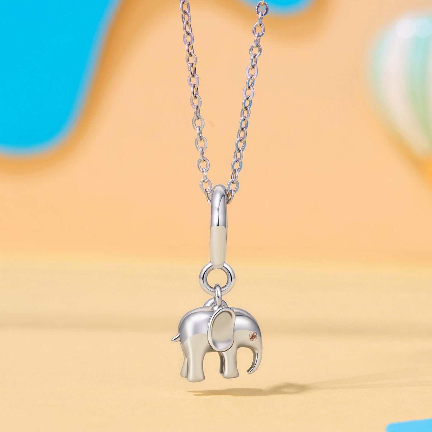 Elephant Locket Pendant Charm