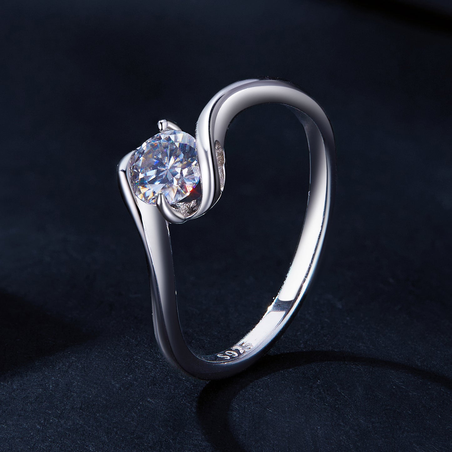 0.5 Carat Moissanite Ring