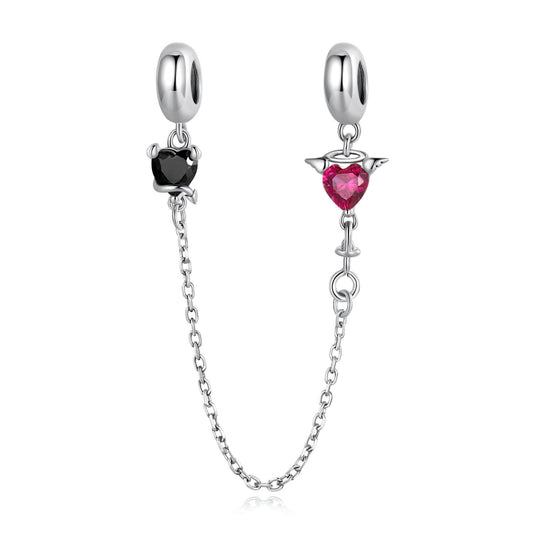 Angel and Demon-Silicone Safety Chain Charm