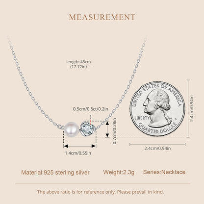Rose Design Moissanite Necklace