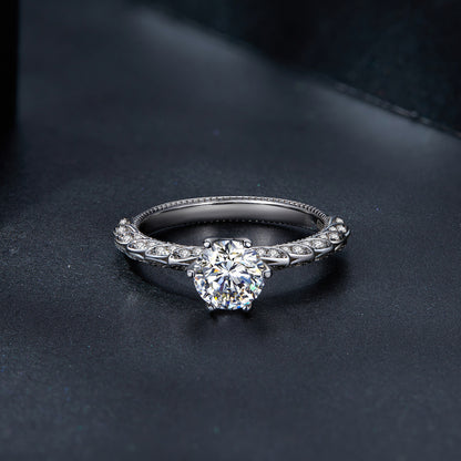 1 Carat Moissanite Ring