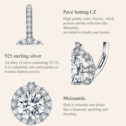 Luxurious Moissanite Ear Climbers