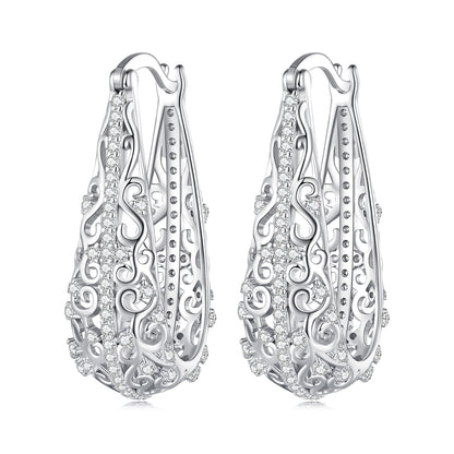 Patterned Hoop Earrings