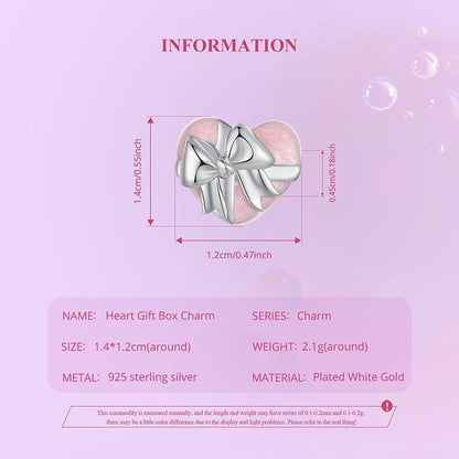 Heart Gift Box Charm